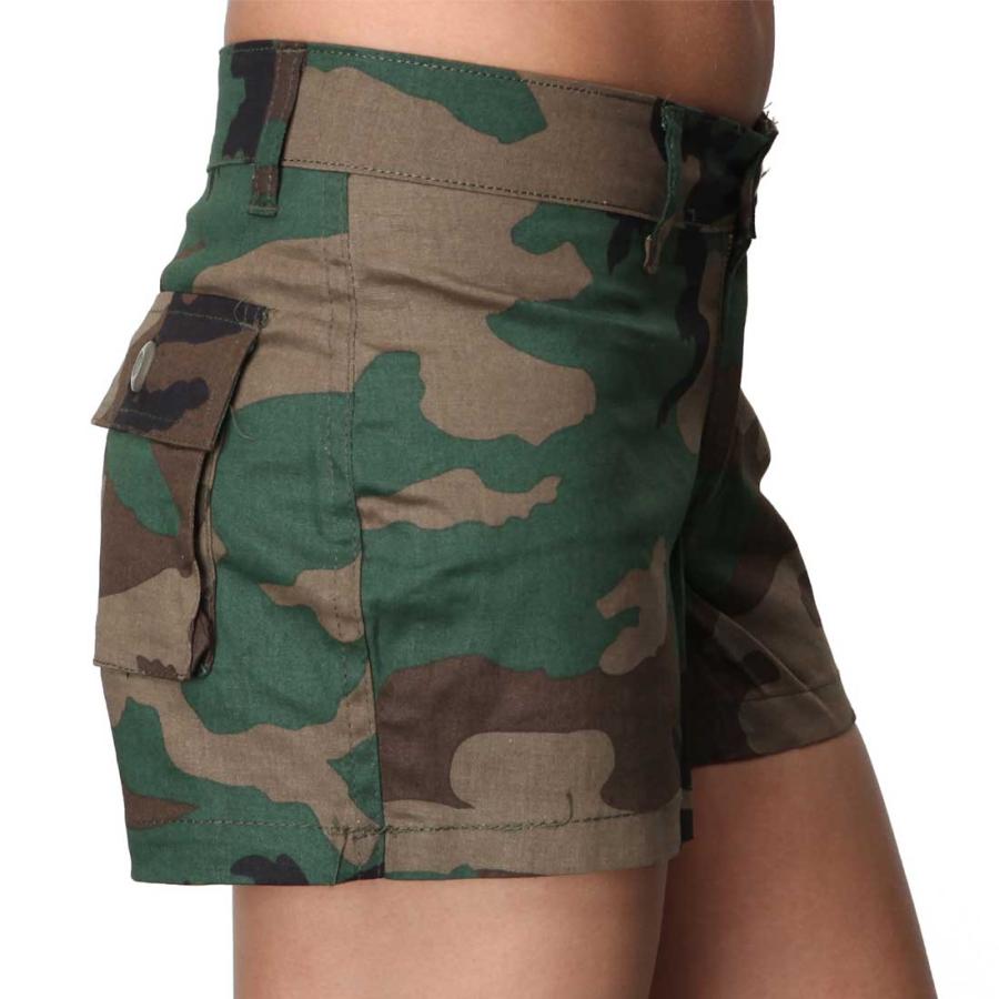 ミリタリー 迷彩ショーツ ウッドランド柄 レディース ロスコ rothco womens SHORT PANTS | ROTHCO | 05