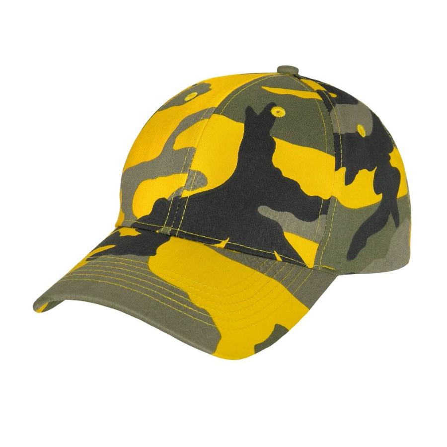 スティンガー イエローカモ 迷彩 ミリタリー シュプリーム  キャップ ロスコRothco Color Camo Supreme Low Profile Cap | ROTHCO