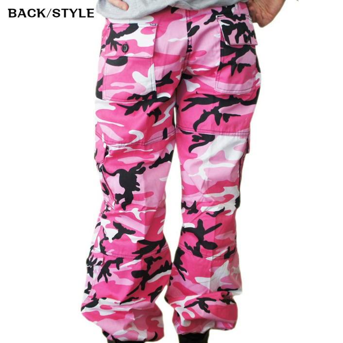 ダンスピンク迷彩 パラシュート ファティーグパンツ ダンシング仕様　ロスコ　ウィメンズ CAMO Paratrooper Fatigue Pants | ROTHCO | 03