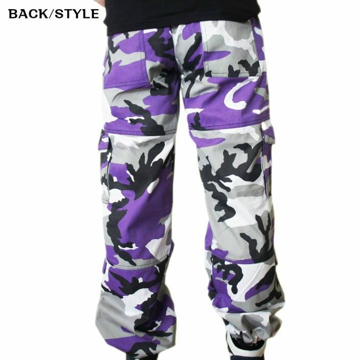 送料無料 ダンス バイオレット迷彩 パラシュート ファティーグパンツ ダンシング仕様　ロスコ　ウィメンズ CAMO Paratrooper Fatigue Pants | ROTHCO | 03