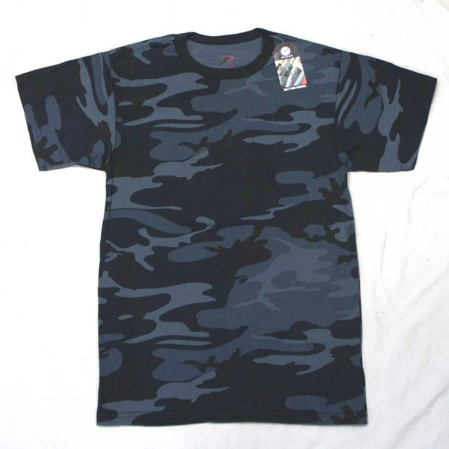 USA ミリタリーTシャツ 迷彩 ミッドナイトブルー柄 メンズ ロスコ アメリカ直輸入 ROTHCO CAMO T-SHIRTS 米軍 レプリカ仕様 | ROTHCO | 02