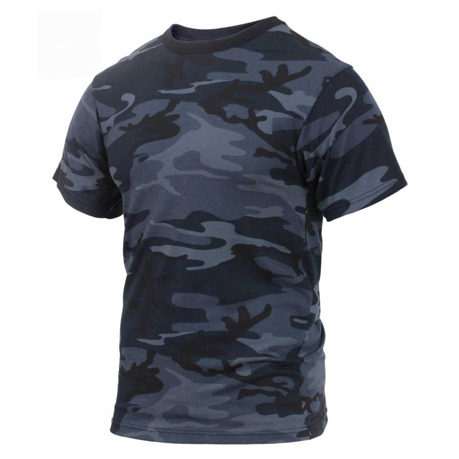 USA ミリタリーTシャツ 迷彩 ミッドナイトブルー柄 メンズ ロスコ アメリカ直輸入 ROTHCO CAMO T-SHIRTS 米軍 レプリカ仕様 | ROTHCO | 03
