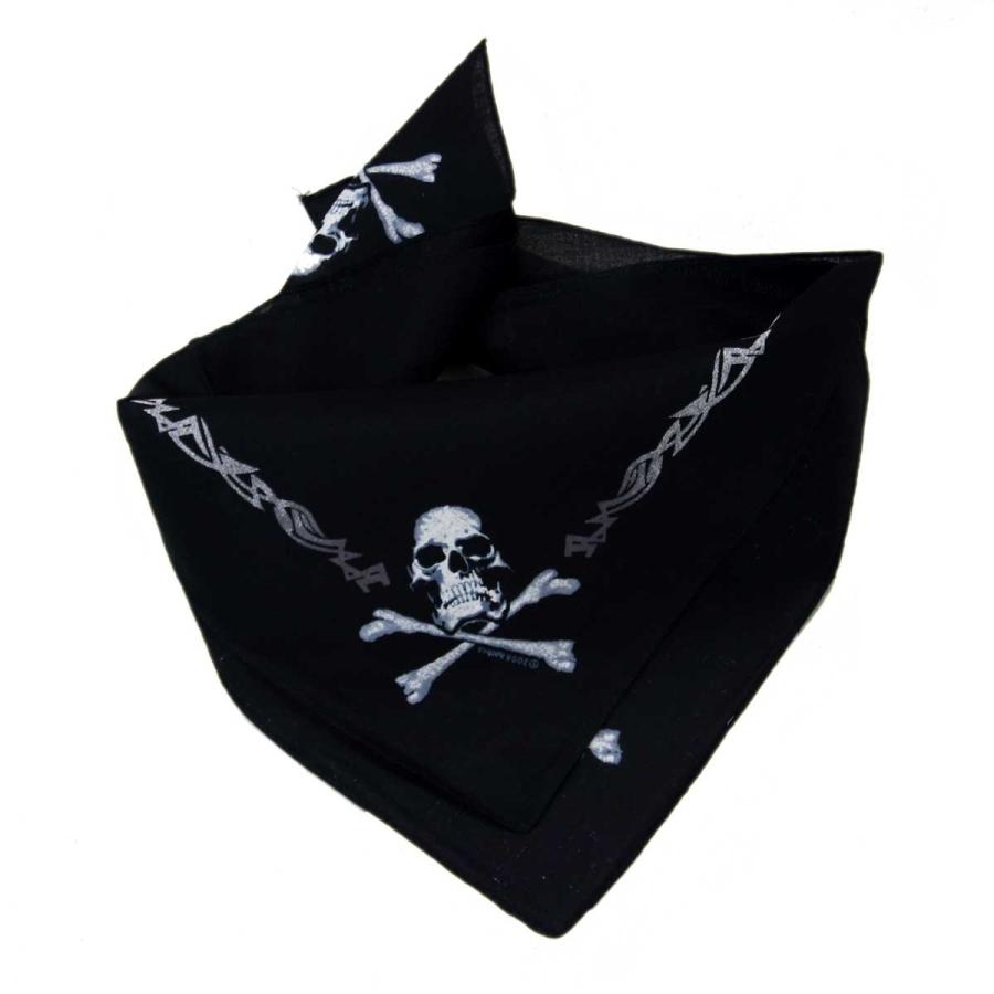 スカル海賊旗 バンダナ 22インチ四方 ロスコ Rothco Jolly Roger Bandana  USA直輸入 | ROTHCO | 02