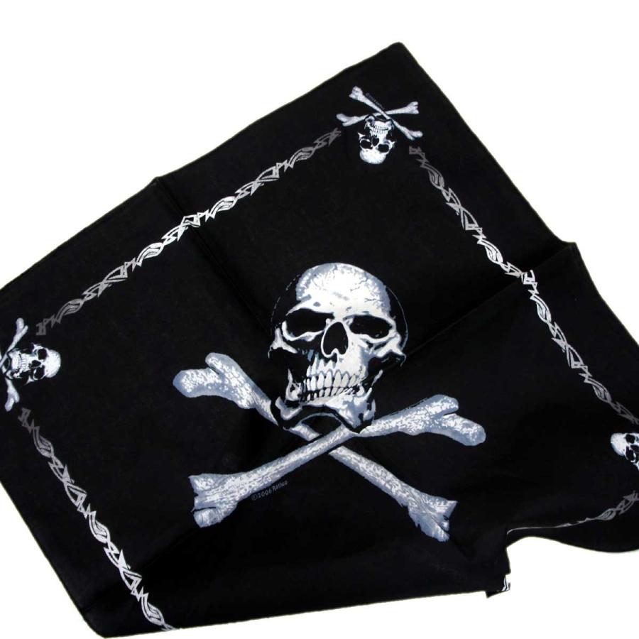 スカル海賊旗 バンダナ 22インチ四方 ロスコ Rothco Jolly Roger Bandana  USA直輸入 | ROTHCO | 03