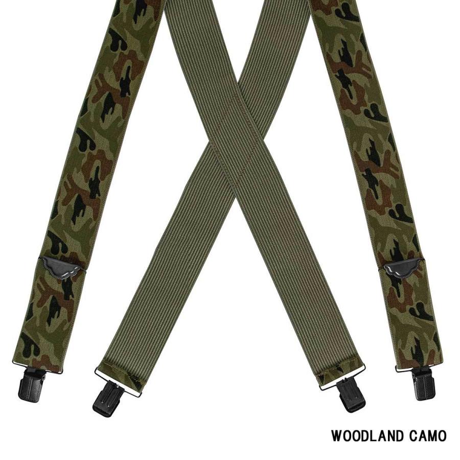 幅太つりバンド  ミリタリー サスペンダー ロスコ  メタル4点式 クリップ 5cm幅ベルト クロススタイル | ROTHCO | 03