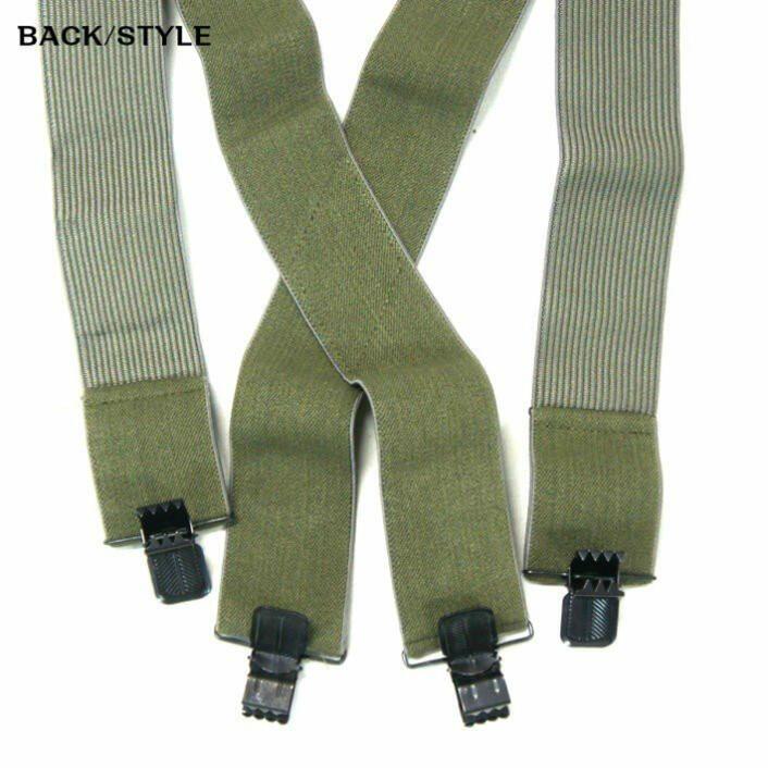 幅太つりバンド  ミリタリー サスペンダー ロスコ  メタル4点式 クリップ 5cm幅ベルト クロススタイル | ROTHCO | 06