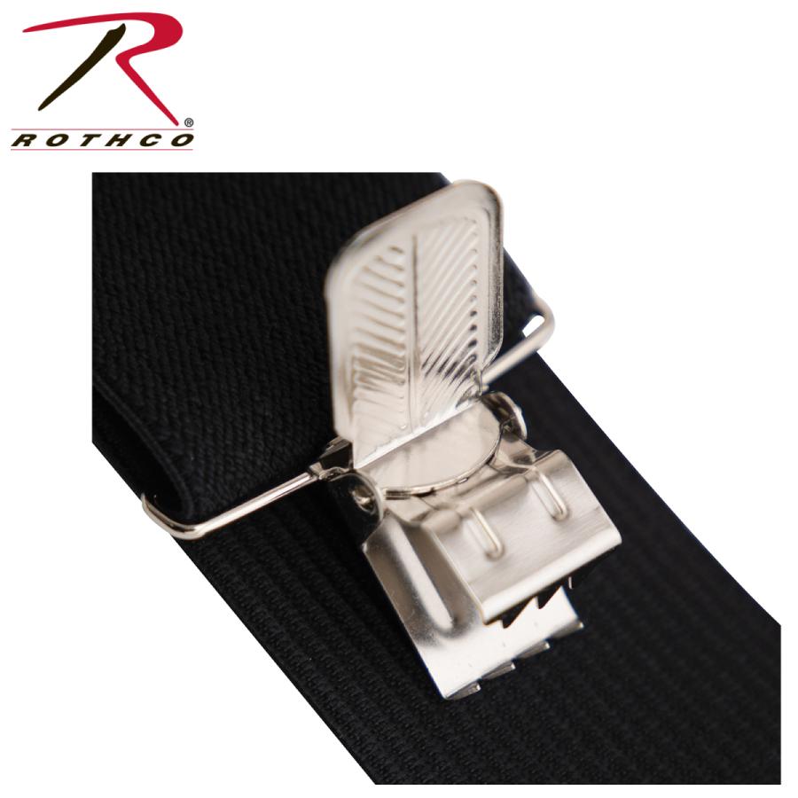 幅太つりバンド  ミリタリー サスペンダー ロスコ  メタル4点式 クリップ 5cm幅ベルト クロススタイル | ROTHCO | 08