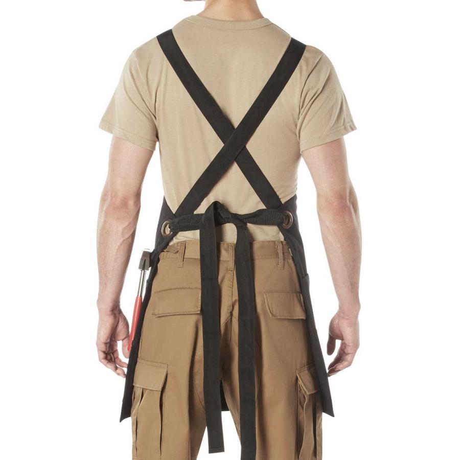 送料無料 アメリカン ワーキングエプロン 多目的ポケット Rothco Canvas Full Work Apron キャンバス フルワークエプロン | ROTHCO | 03