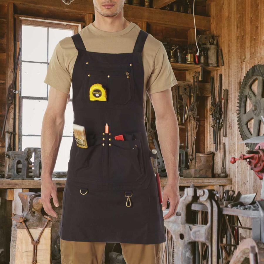 送料無料 アメリカン ワーキングエプロン 多目的ポケット Rothco Canvas Full Work Apron キャンバス フルワークエプロン | ROTHCO | 06