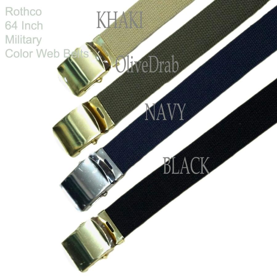64inc約160cmサイズ 超ロング丈GIベルト ミリタリー ロスコ  USA直輸入Rothco 64 Inch Military Color Web Belts | ROTHCO | 02
