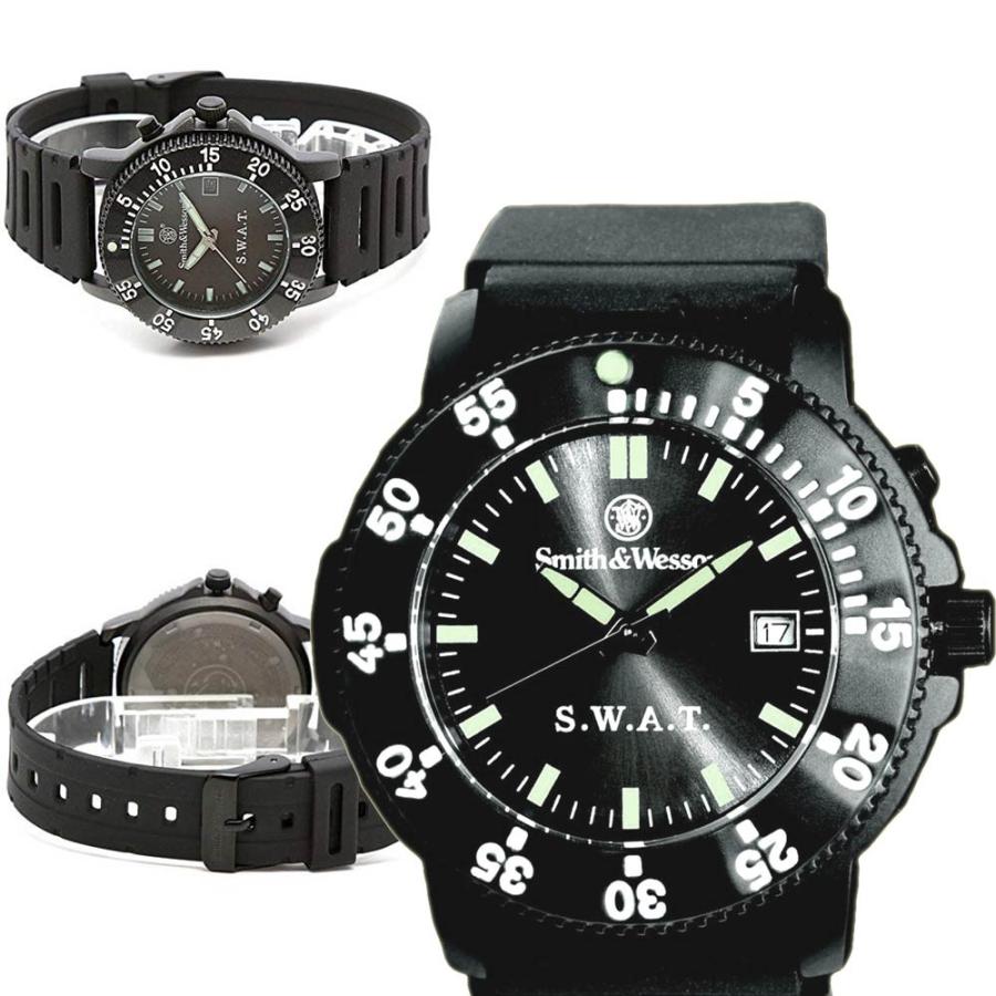 送料無料 SWAT仕様 スミス＆ウェッソン ミリタリー腕時計 ロスコ SWAT WATCH BLACK SWW-45 [正規品] | ROTHCO | 03