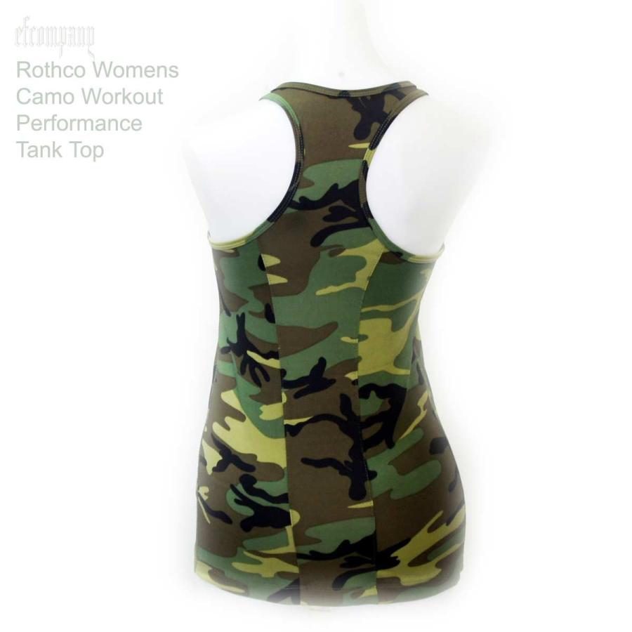 迷彩 アスレチック マッスルタンクトップ ロスコ ウィメンズ ストレッチ ジャージ ドライ加工Tシャツ | ROTHCO | 02
