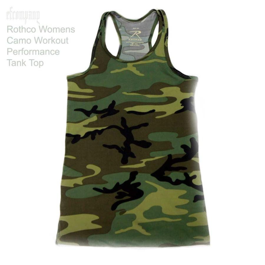 迷彩 アスレチック マッスルタンクトップ ロスコ ウィメンズ ストレッチ ジャージ ドライ加工Tシャツ | ROTHCO | 03