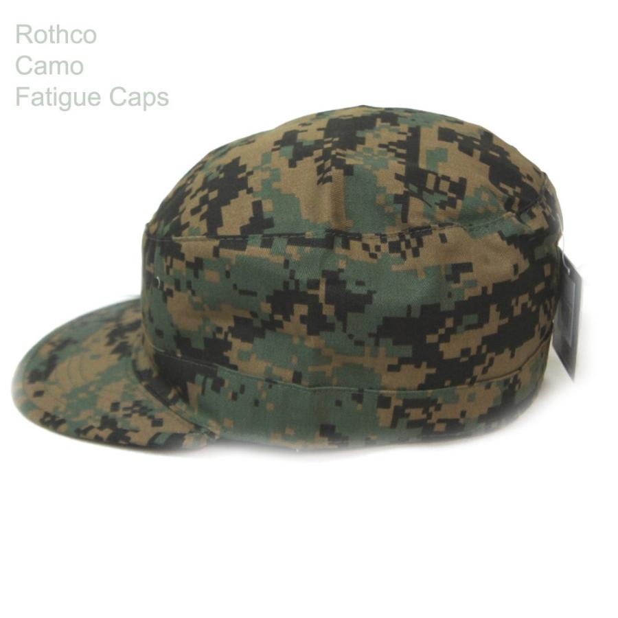 戦闘帽子 迷彩コンバットキャップ　ウッドランドデジタル柄 ロスコ MILITARY FATIGUE CAMO CAPS Rothco USA | ROTHCO | 01