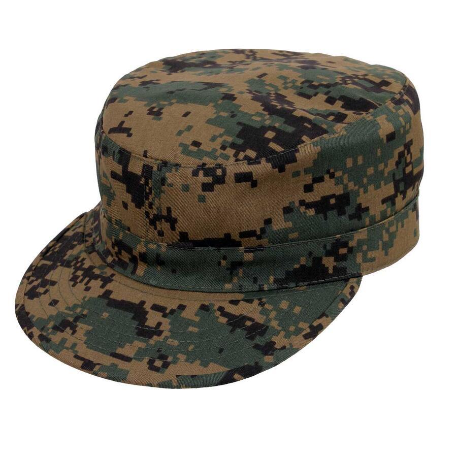 フリーサイズの 米軍 迷彩 パトロールキャップ コンバット 戦闘帽子 アジャスト付き USA ロスコ Rothco Adjustable Camo Fatigue Cap | ROTHCO | 05