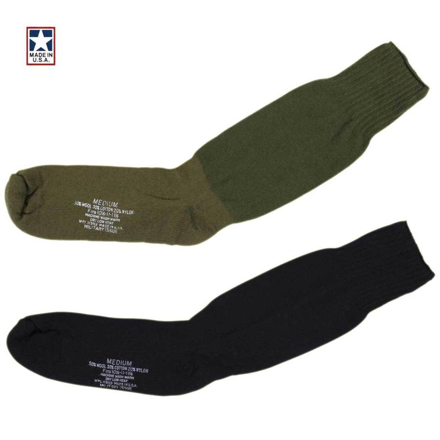 USAメイド クッションソール靴下 ジャングルブーツ向き ミリタリー ロスコ Rothco G.I. Type Cushion Sole Socks | ROTHCO | 01