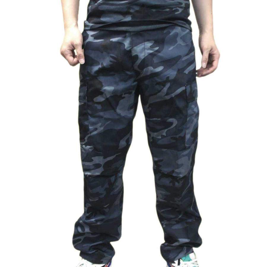 タクティカル迷彩BDUパンツ ミッドナイトブルー柄 ロスコ ULTRA FORCE 米軍ファティーグ仕様ミリタリー | ROTHCO