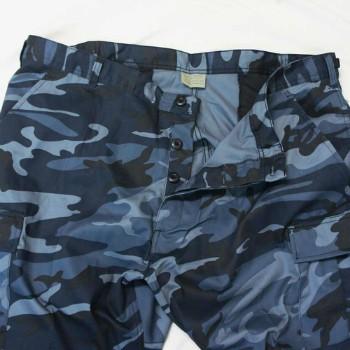 タクティカル迷彩BDUパンツ ミッドナイトブルー柄 ロスコ ULTRA FORCE 米軍ファティーグ仕様ミリタリー | ROTHCO | 07