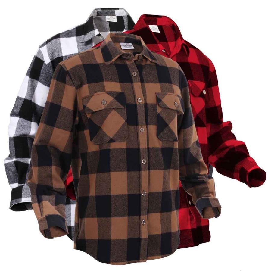 ROTHCO（ロスコ） USA ヘビーウエイト綿フランネルシャツ バッファロー