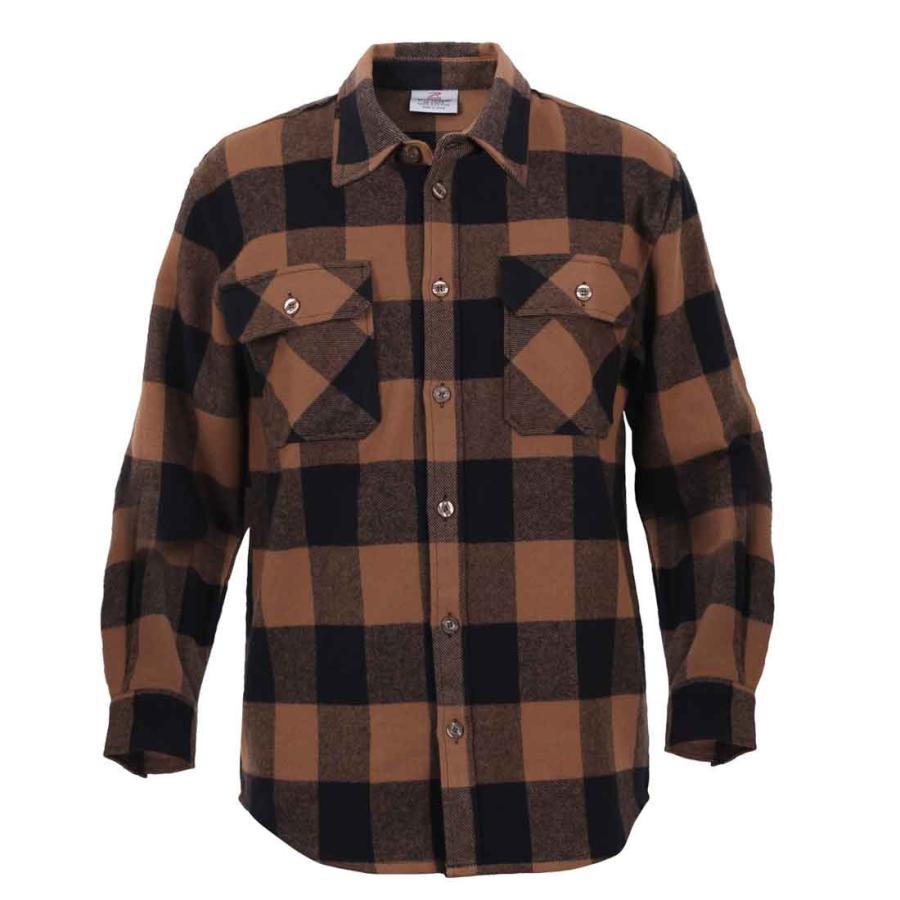 USA ヘビーウエイト綿フランネルシャツ バッファローチェック ロスコ Extra Heavyweight Buffalo Plaid