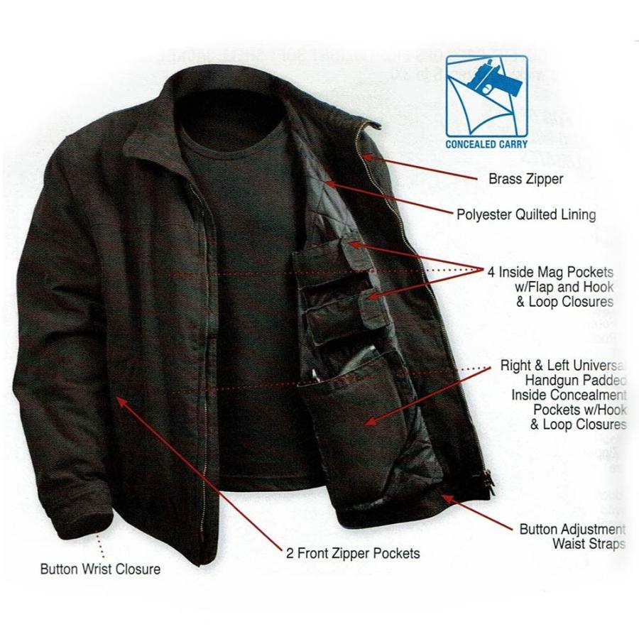 シークレットポケット装備　キャリージャケット ロスコ 3 Season Concealed Carry Jacket ポイント10倍 | ROTHCO | 05