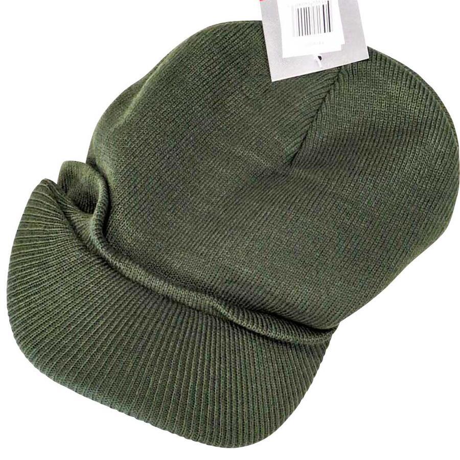 防寒アイテム クラシック ミリタリー つば付き ニット ジープキャップ ロスコ Rothco WWII M1941 Acrylic Knit Watch Cap with Brim | ROTHCO | 01
