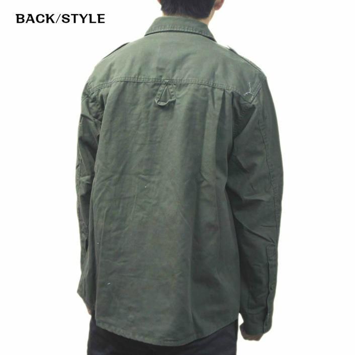 送料無料 ロスコ ミリタリー シャツ  ビンテージ加工  半袖＆長袖ロールアップ式 Rothco Military VINTAGE FATIGUE SHIRTS | ROTHCO | 02