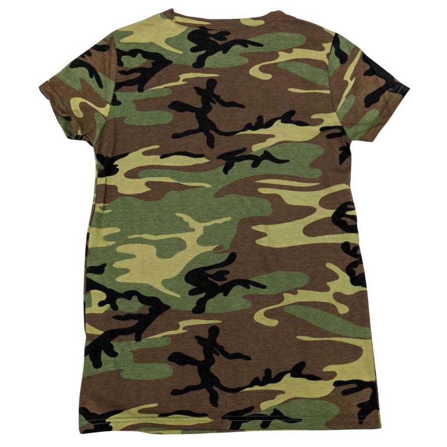 USA 迷彩Vネック ロング丈 Tシャツ ウィメンズ ロスコ Rothco Womens Long Length Camo V-Neck T-Shirt | ROTHCO | 03