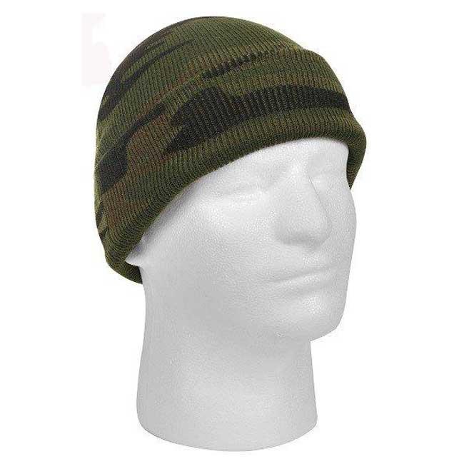 ミリタリー迷彩 アクリル ニット キャップ ロスコ Rothco  Acrylic Knit Watch Cap with Brim | ROTHCO