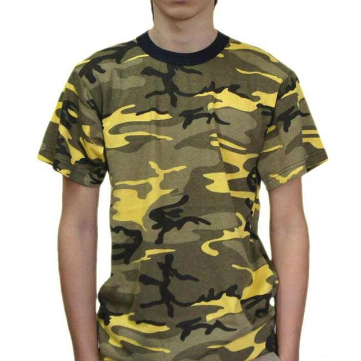 USA ミリタリーTシャツ 迷彩 スティンガー イエロー柄 メンズ ロスコ アメリカ直輸入 ROTHCO CAMO T-SHIRTS 米軍 レプリカ仕様 | ROTHCO