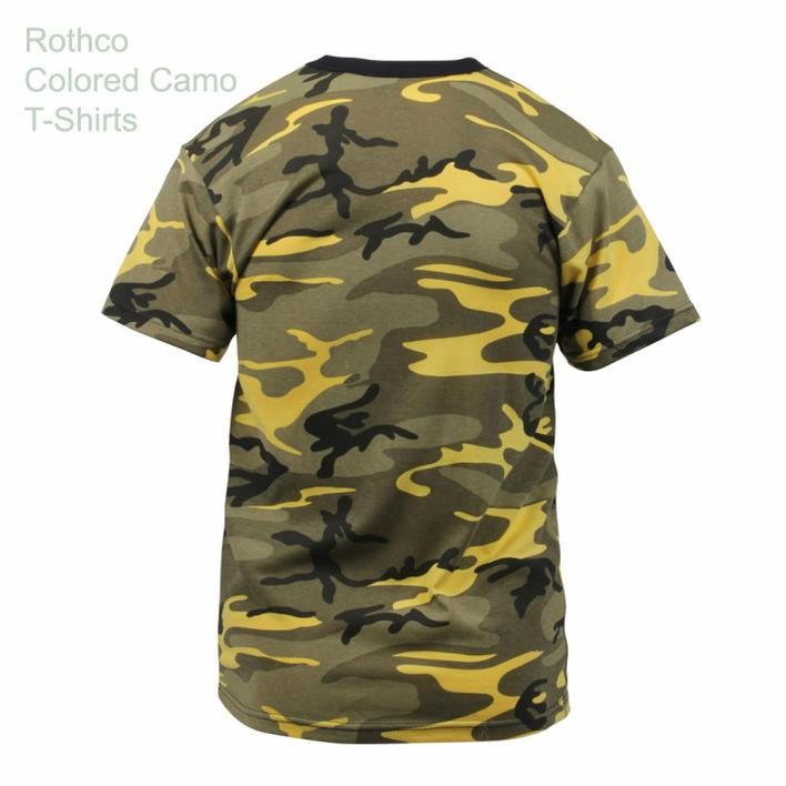 USA ミリタリーTシャツ 迷彩 スティンガー イエロー柄 メンズ ロスコ アメリカ直輸入 ROTHCO CAMO T-SHIRTS 米軍 レプリカ仕様 | ROTHCO | 03
