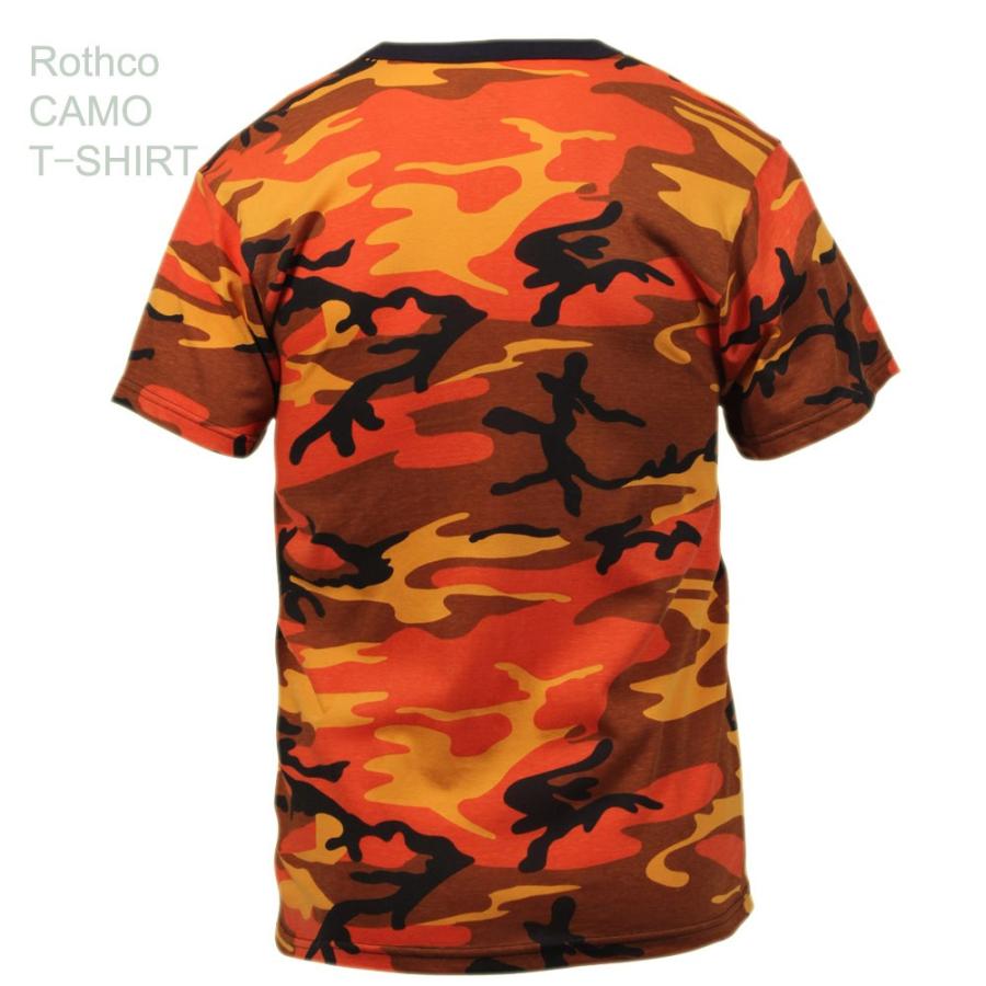 USA ミリタリーTシャツ 迷彩 サヴィッジ・オレンジ柄 メンズ ロスコ アメリカ直輸入 ROTHCO CAMO T-SHIRTS 米軍 レプリカ仕様 | ROTHCO | 02