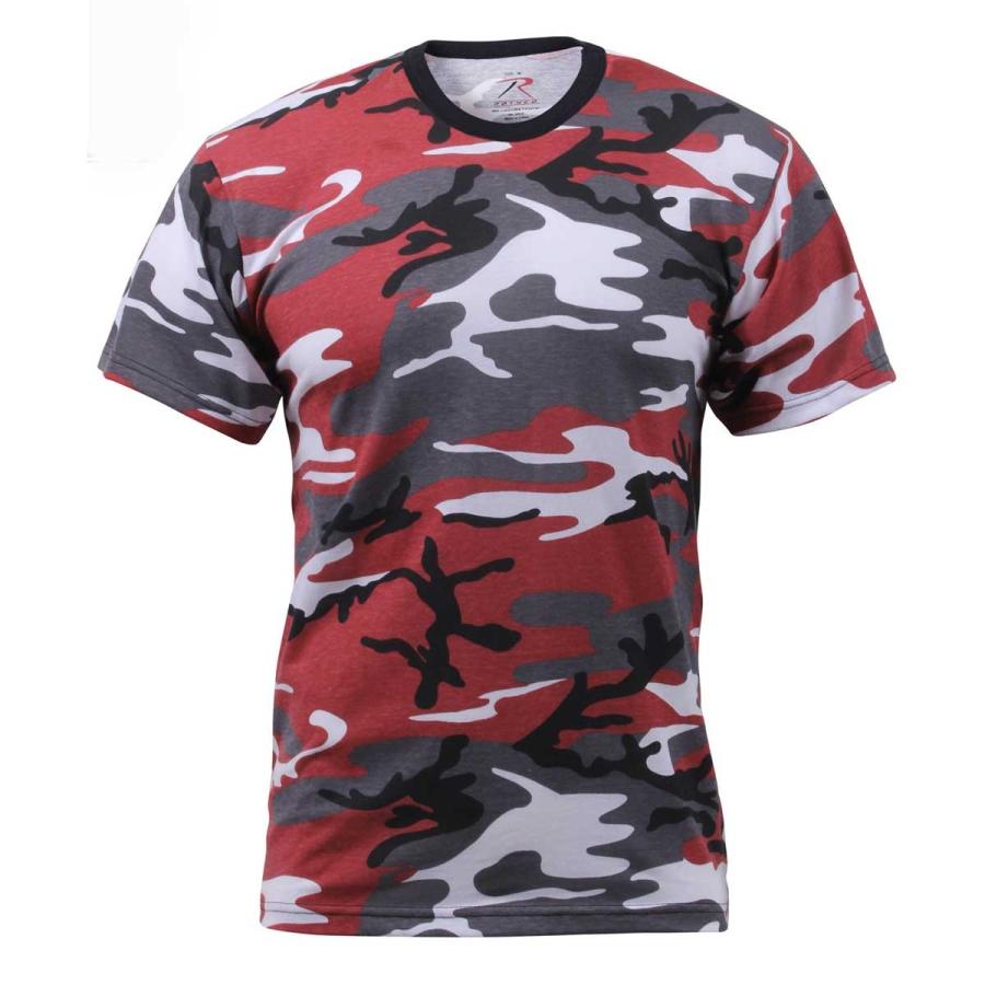 USA ミリタリーTシャツ 迷彩 ダンス レッド柄 メンズ ロスコ アメリカ直輸入 ROTHCO CAMO T-SHIRTS 米軍 レプリカ仕様 | ROTHCO | 01