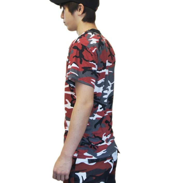 USA ミリタリーTシャツ 迷彩 ダンス レッド柄 メンズ ロスコ アメリカ直輸入 ROTHCO CAMO T-SHIRTS 米軍 レプリカ仕様 | ROTHCO | 02