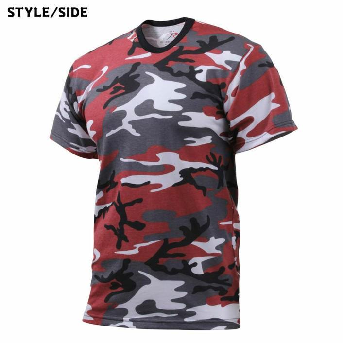 USA ミリタリーTシャツ 迷彩 ダンス レッド柄 メンズ ロスコ アメリカ直輸入 ROTHCO CAMO T-SHIRTS 米軍 レプリカ仕様 | ROTHCO | 05