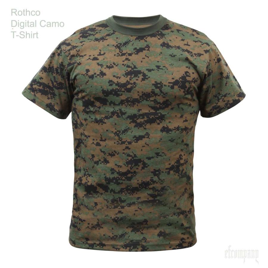 USA ミリタリーTシャツ 迷彩 ウッドランド デジタル柄 メンズ ロスコ アメリカ直輸入 ROTHCO CAMO T-SHIRTS 米軍 レプリカ仕様 | ROTHCO | 03