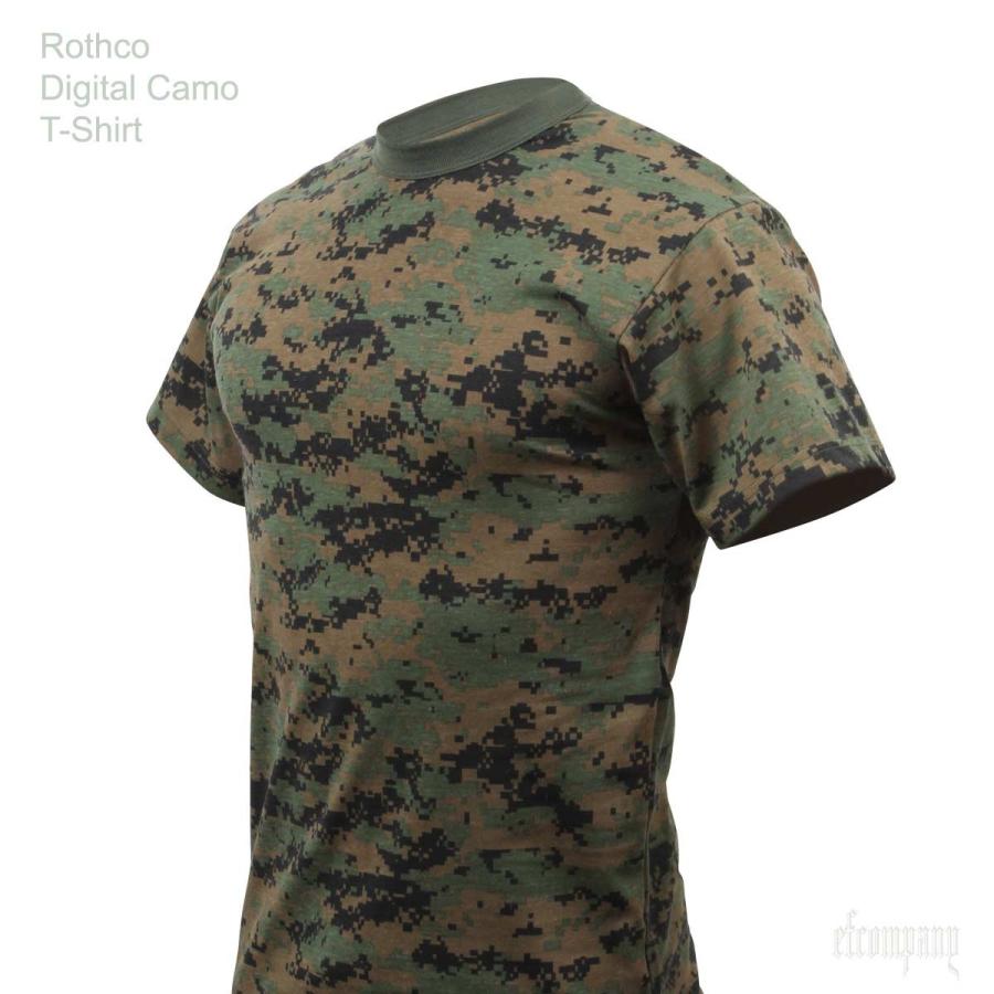 USA ミリタリーTシャツ 迷彩 ウッドランド デジタル柄 メンズ ロスコ アメリカ直輸入 ROTHCO CAMO T-SHIRTS 米軍 レプリカ仕様 | ROTHCO | 04