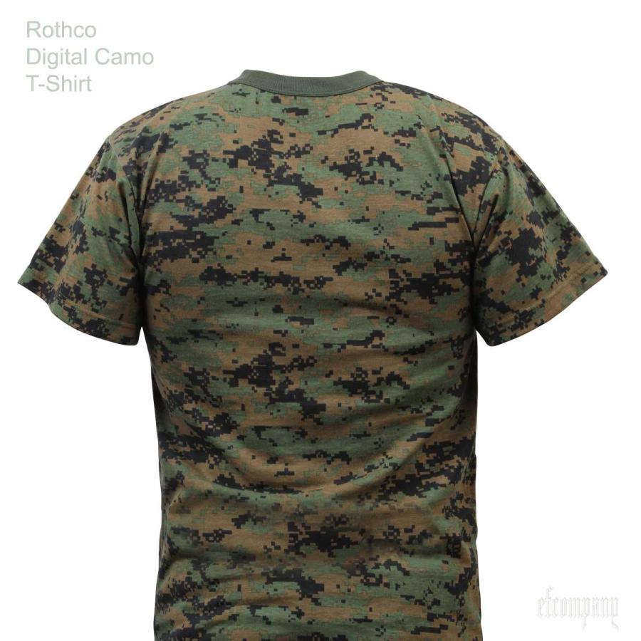 USA ミリタリーTシャツ 迷彩 ウッドランド デジタル柄 メンズ ロスコ アメリカ直輸入 ROTHCO CAMO T-SHIRTS 米軍 レプリカ仕様｜efc｜06