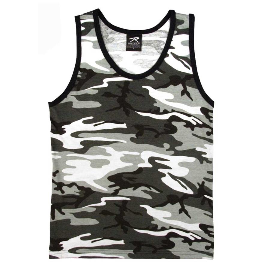 USAスタイル タンクトップ シティ迷彩 ロスコ  Rothco Camo Tank Top BY USA | ROTHCO | 01