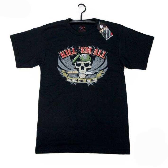 キル・エム・オールTシャツ 皆殺しだ 天国へ行くか地獄へ行くか アメリカ直輸入ROTHCO KILL 'EM ALL T-SHIRT | ROTHCO | 03