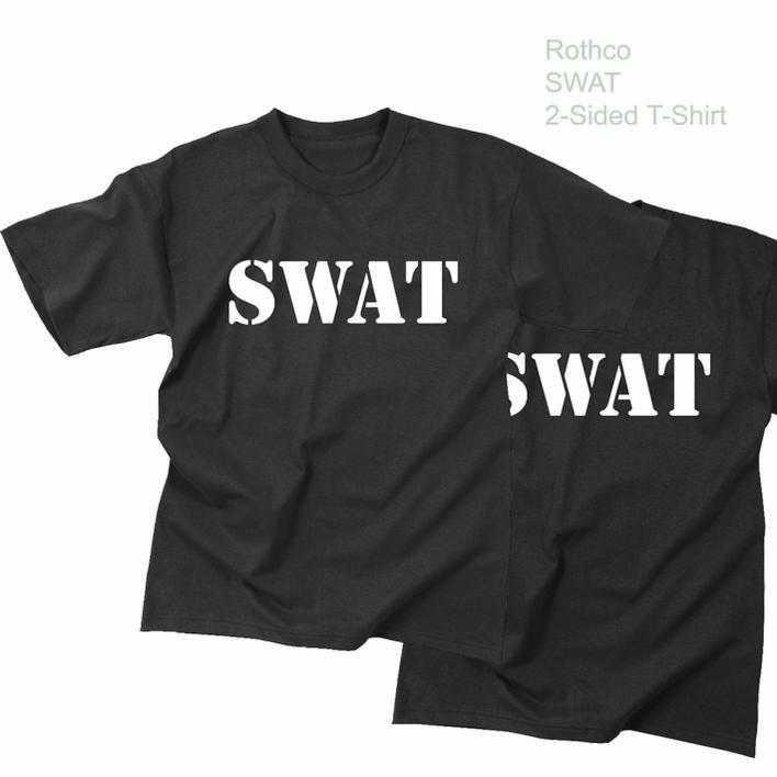 SWAT Tシャツ メンズ ミリタリー　ROTHCO　ロスコ  Special Weapons And Tactics警察特殊部隊　両面プリント | ROTHCO