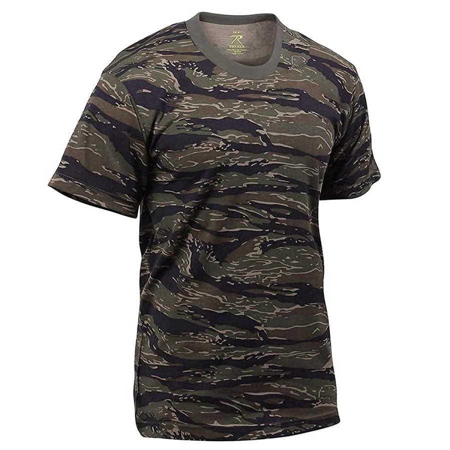 USA ミリタリーTシャツ 迷彩 タイガーストライプ メンズ ロスコ アメリカ直輸入 ROTHCO CAMO T-SHIRTS 米軍 レプリカ仕様 | ROTHCO | 01