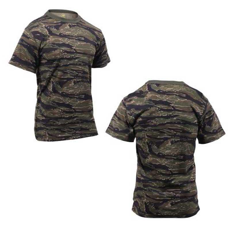 USA ミリタリーTシャツ 迷彩 タイガーストライプ メンズ ロスコ アメリカ直輸入 ROTHCO CAMO T-SHIRTS 米軍 レプリカ仕様 | ROTHCO | 02
