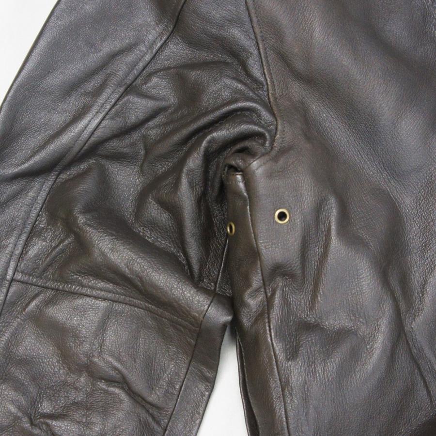送料無料 復刻クラシック 革ジャン ロスコ レザー フライト ジャケット ブラウン ROTHCO A-2 BROWN LEATHER JACKETの画像