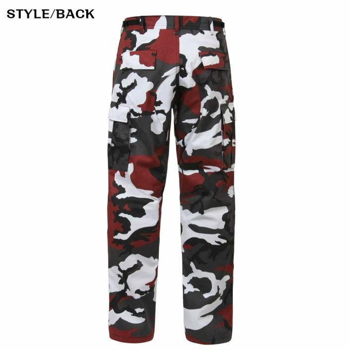 タクティカル迷彩BDUパンツ  ダンスレッド柄 ロスコ ULTRA FORCE 米軍ファティーグ仕様ミリタリー | ROTHCO | 04