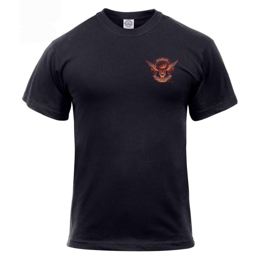 炎の骸骨 キル・エム・オールTシャツ アメリカ直輸入ROTHCO Black Ink  Kill Em All T-Shirt | ROTHCO | 04