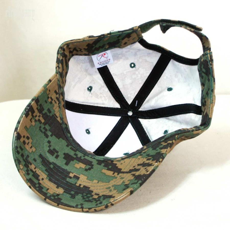 ミリタリー 迷彩シュプリーム キャップ ウッドランドデジタル ロスコ Rothco Supreme Camo Low Profile Cap | ROTHCO | 03