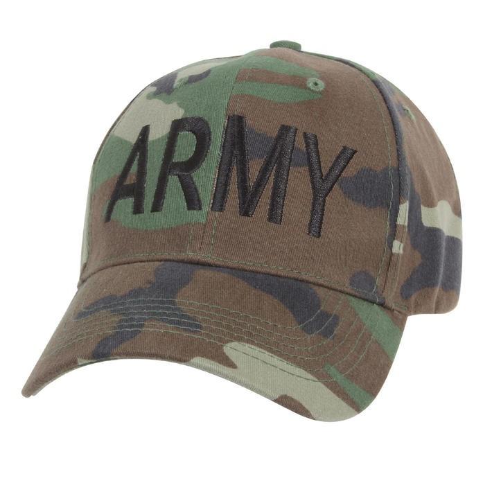 送料無料 ミリタリー ARMY キャップ 迷彩 ウッドランド 柄  ベースボール キャップ ロスコ ROTHCO | ROTHCO