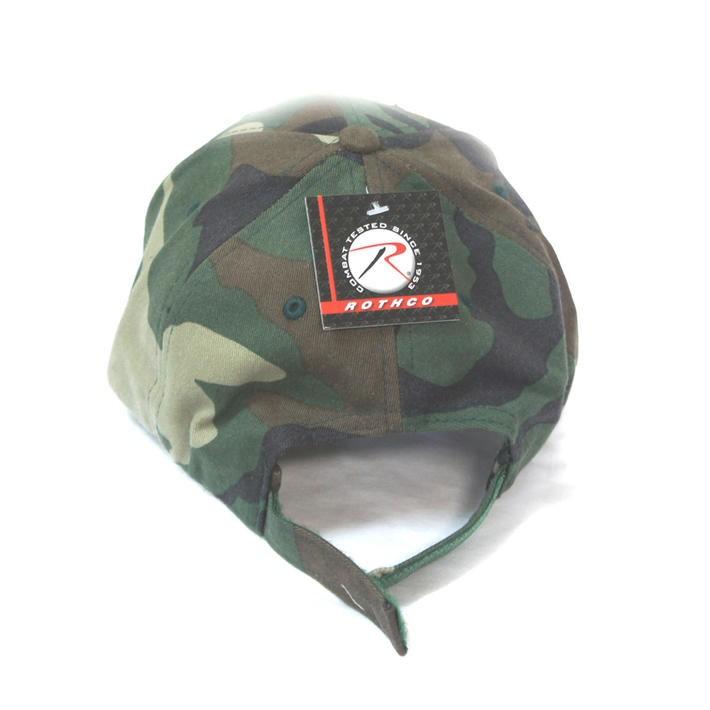 送料無料 ミリタリー ARMY キャップ 迷彩 ウッドランド 柄  ベースボール キャップ ロスコ ROTHCO | ROTHCO | 03