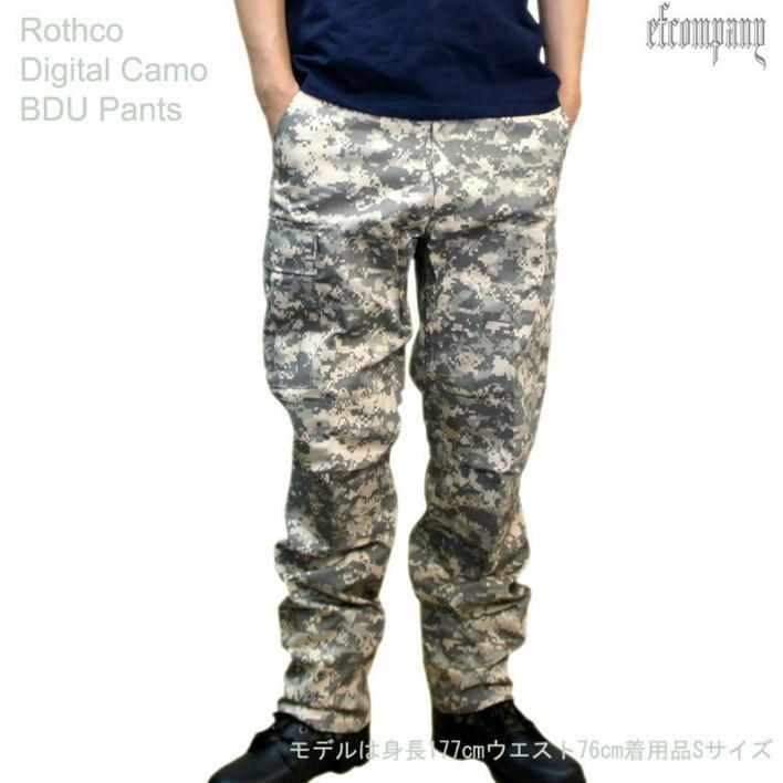 大きいサイズ 迷彩 カーゴパンツ ACUデジタル柄 メンズ ミリタリー ロスコ Rothco B.D.Uパンツ 米軍 レプリカ仕様｜efc｜05